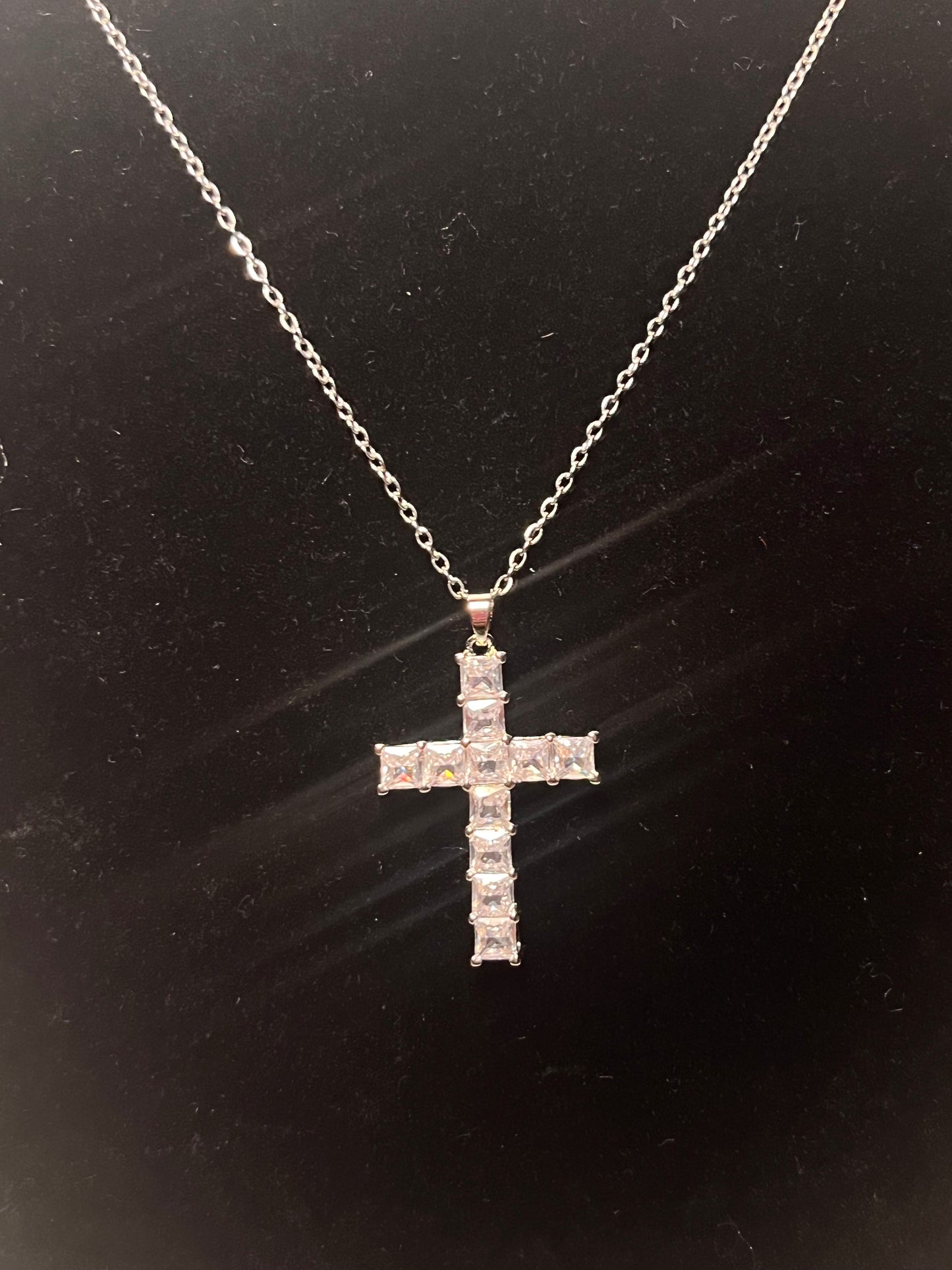 Blinged Cross Necklace