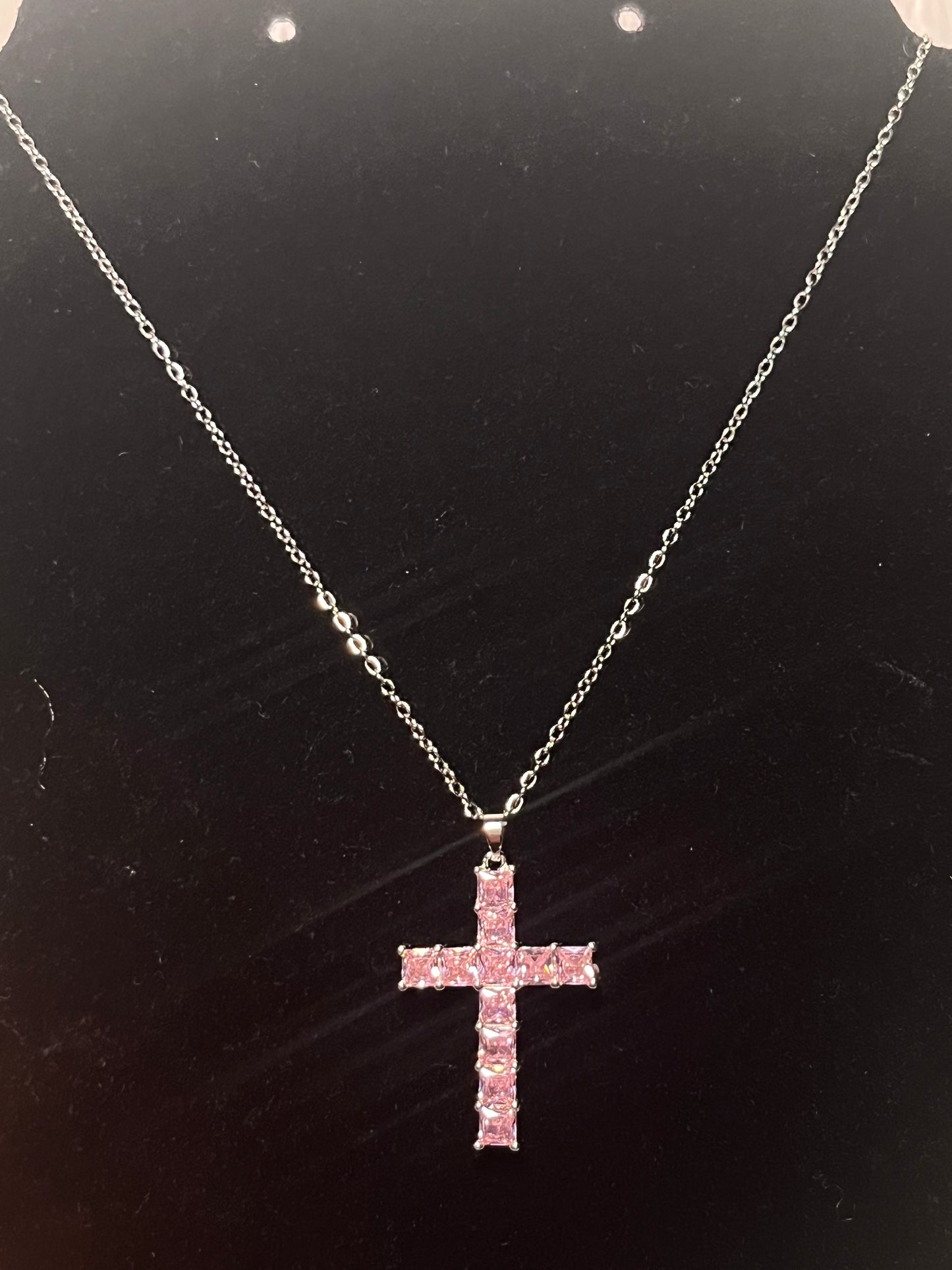 Blinged Cross Necklace